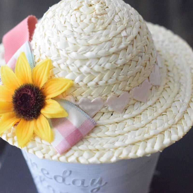 再販】トリプルリボン×ひまわり麦わら帽子 | m@rihana