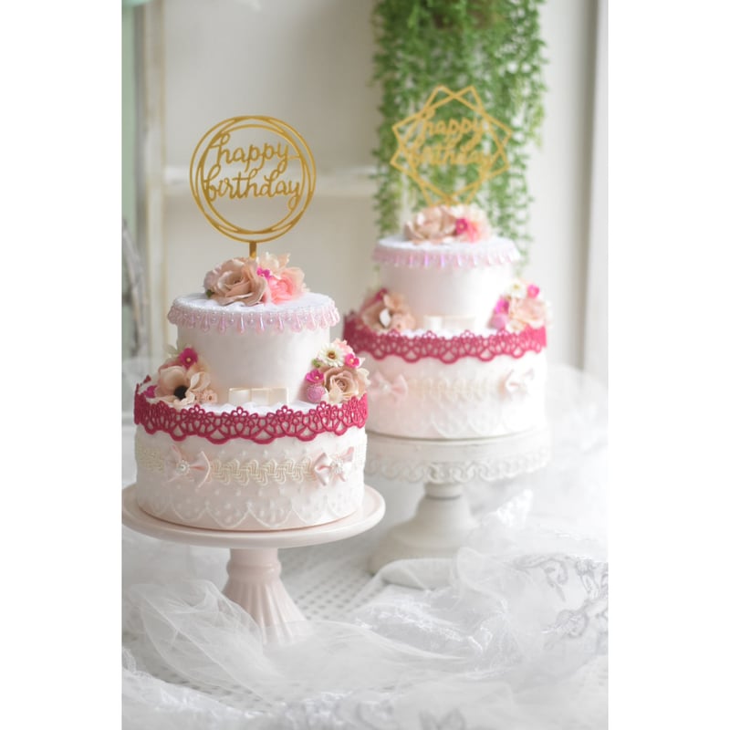 メモリアルケーキ JSK KC ピンク 姫フリルケーキ(ピンク） – 【オーダーケーキの通販・専⾨店