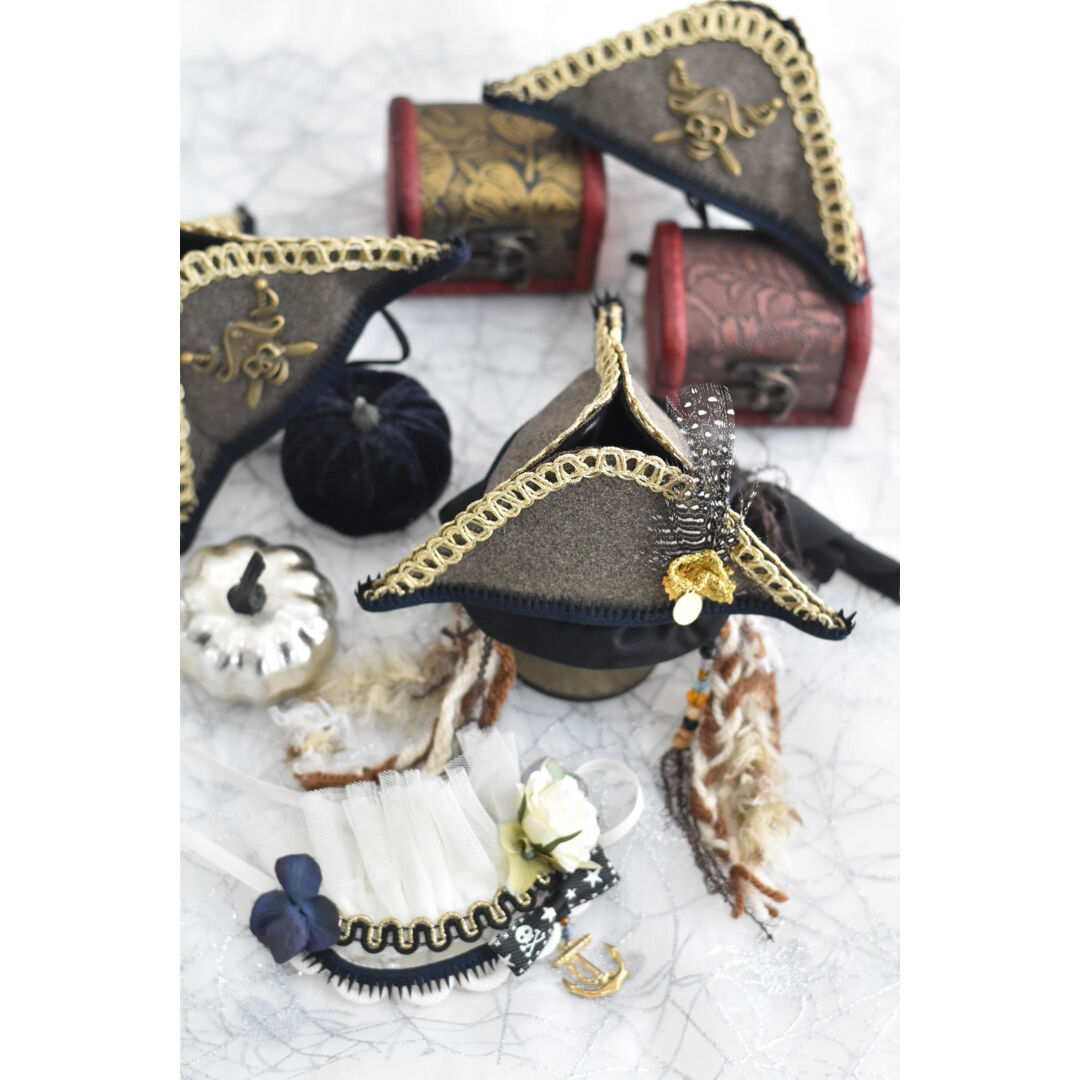 【☆専用☆】ハロウィチョーカー　140本 限定】Halloween海賊ハット&宝箱orチョーカー | m@rihana