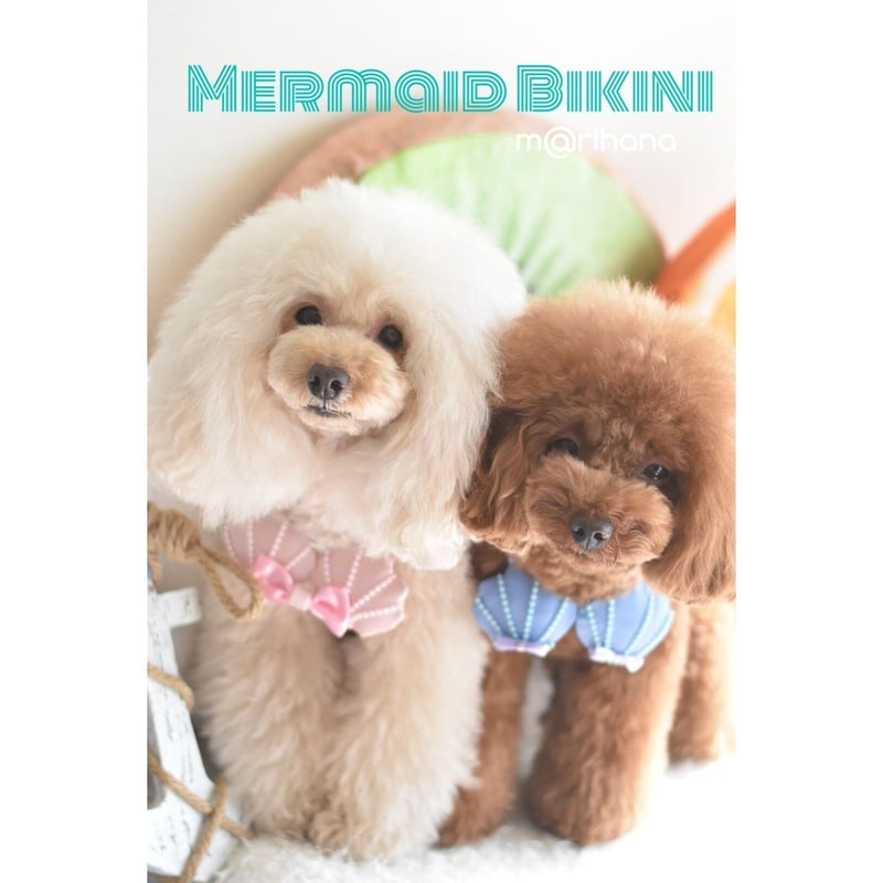 ペット用品　mermaid　ご確認　ハンドメイド ラスト・ファイナル】マーメイド👙ビキニ | m@rihana