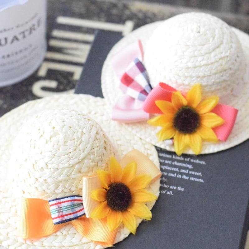 再販】トリプルリボン×ひまわり麦わら帽子 | m@rihana