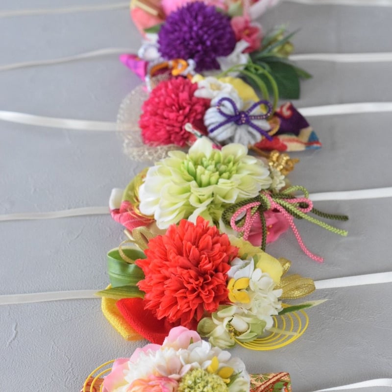 S～M。 秋の茶色小花チュールと黄色が可愛い娘役レオタード　チョーカーデザイン j_819im_2307_i_07.jpg