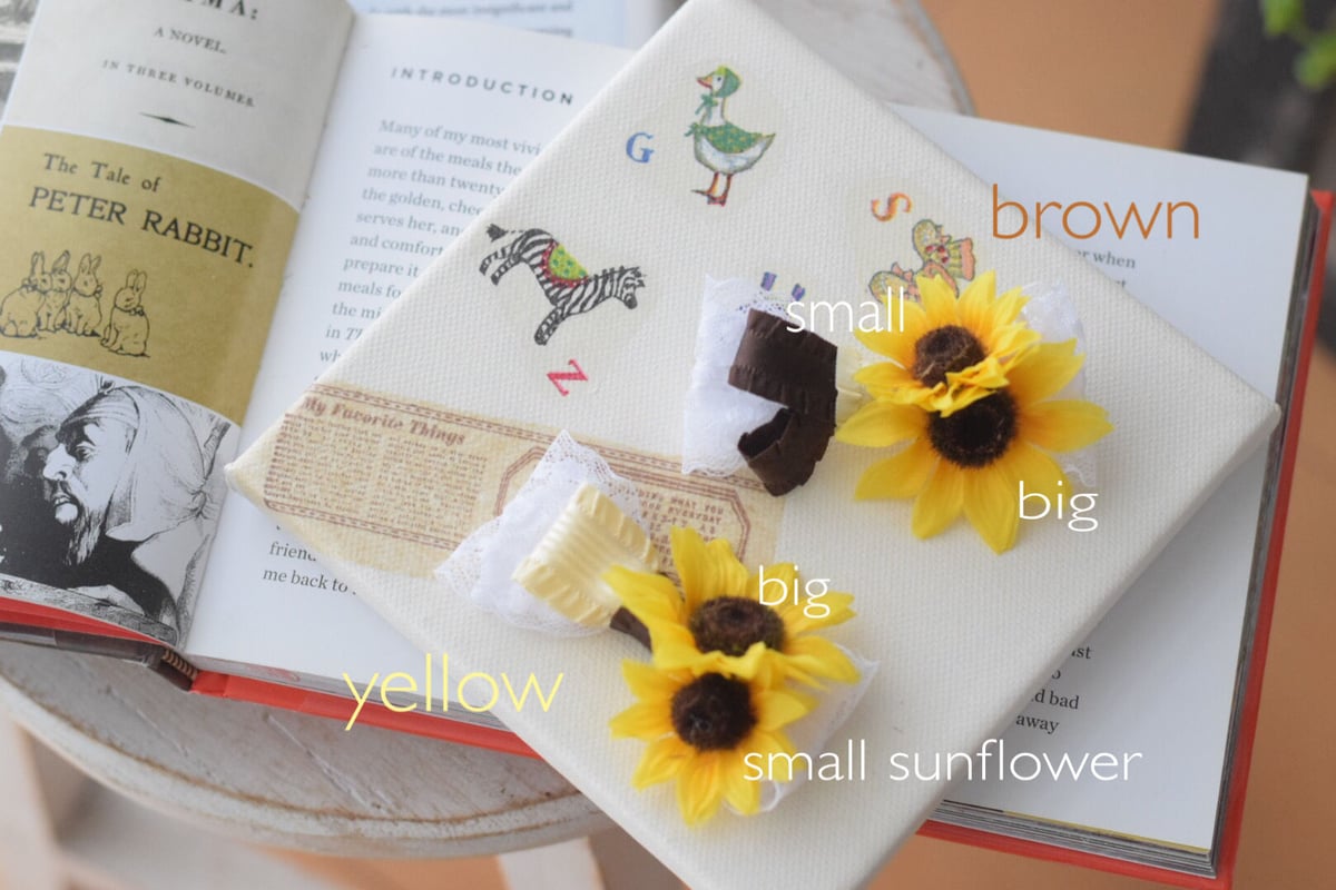 ひまわりレースリボン🌻バレッタ | m@rihana