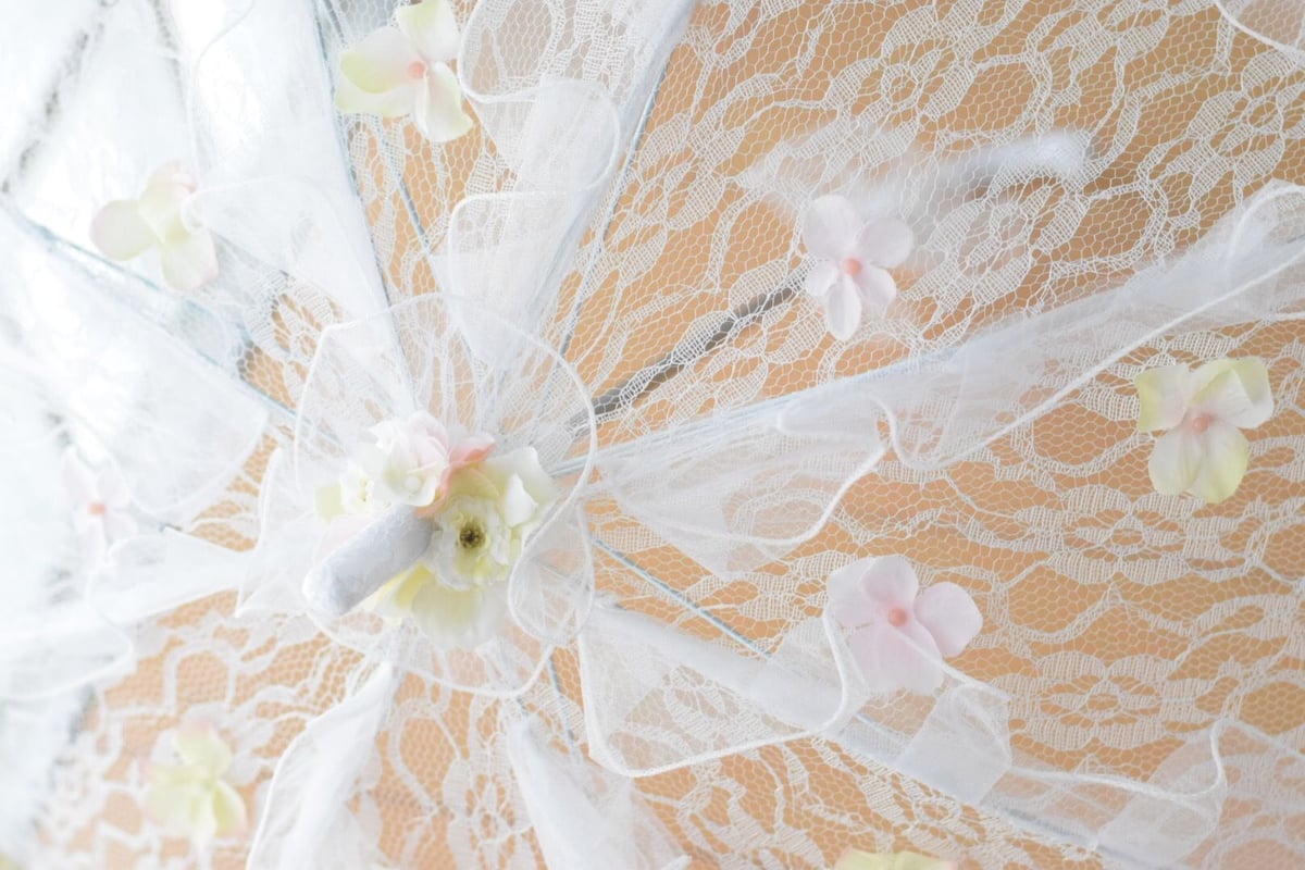 nazna様専用①☆4本☆ホワイトレースのアンブレラ傘のオブジェレース傘