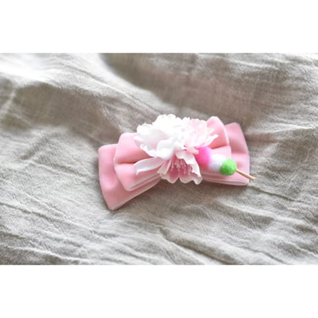 【限定】お花見🍡さくら🌸リボンバレッタ