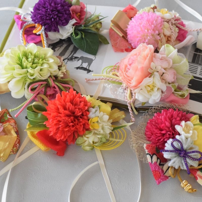 S～M。 秋の茶色小花チュールと黄色が可愛い娘役レオタード　チョーカーデザイン j_819im_2307_i_07.jpg