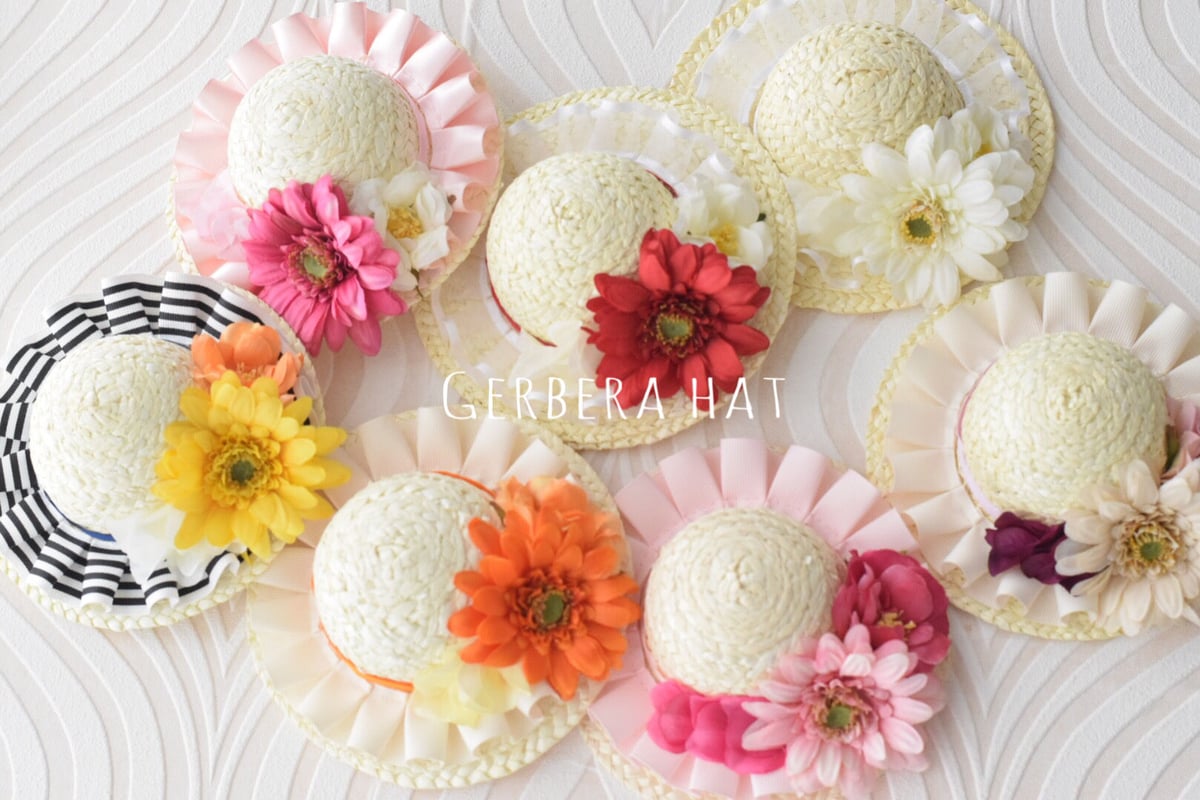 お買い得セット】ガーベラ麦わら帽子&チョーカーセット | m@rihana