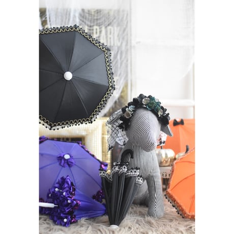 【限定】ハロウィン・ブラックミニアンブレラ