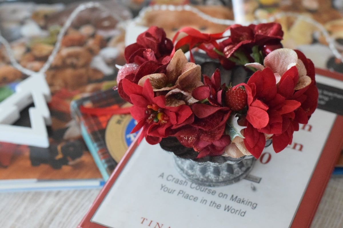 限定】ポインセチア花かんむり | m@rihana