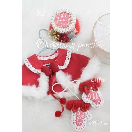 【ファイナルご予約】クリスマス🎄サンタポンチョ