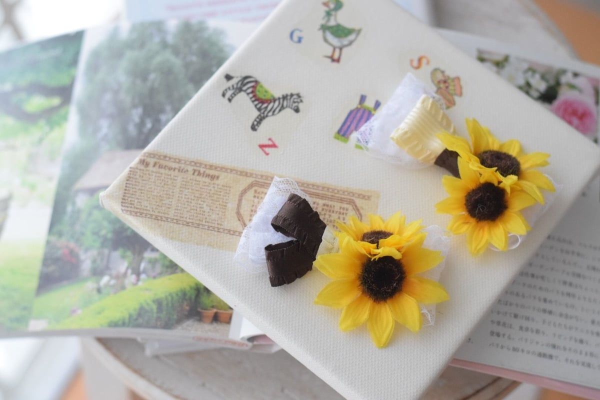 ひまわりバレッタ バー48 ひまわりバレッタ バー48 ひまわりバレッタ バー48