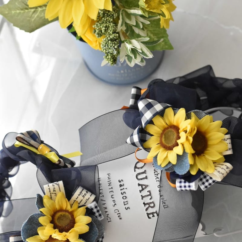 mili★★ひまわりDXチョーカー ご予約】ひまわりシュシュチョーカー | m@rihana