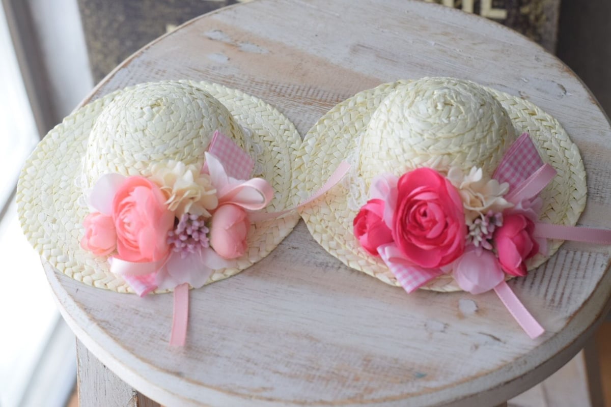 チェックリボンとラナンキュラス麦わら帽子 | m@rihana