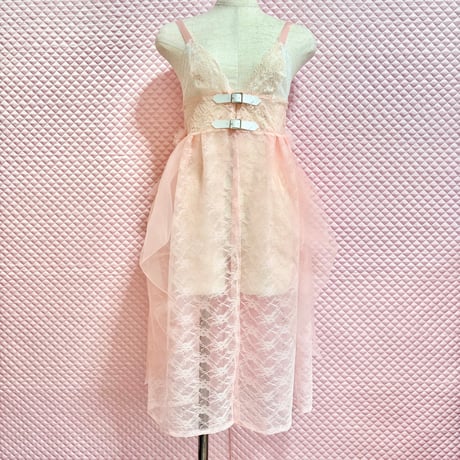 floral wind ビスチェワンピース