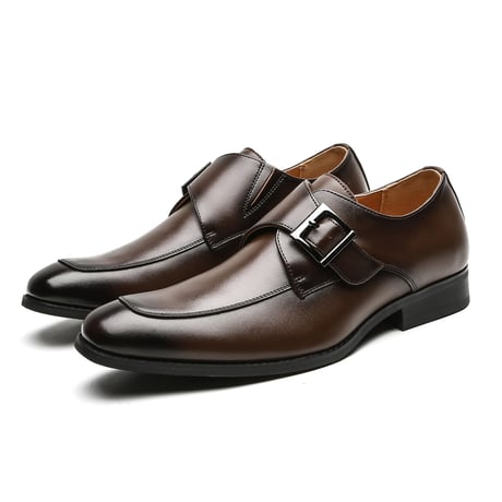 【送料無料】【2足セット】 2足で8500円(税込) JO MARINO  本革 メンズ ビジネスシューズ 紳士靴 モンクストラップ ドレスシューズ 防滑  7772