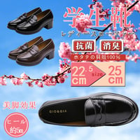 【送料無料】【2足セット】 2足で6000円(税込) ＧＩＯ＆ＧＩＡ レディース 女子 学生靴 ヒールアップ(+5cm)  クッション性 低反発 3D 中敷き 衝撃吸収 軽量 防滑 防臭650