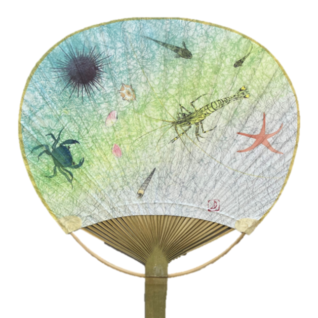 ✨鎌倉・納涼うちわ✨　鎌倉市観光協会　6種10本＋おまけ2本　ヴィンテージ 鎌倉の「納涼うちわ」、今年はアジサイ柄 夏の定番土産、目にも