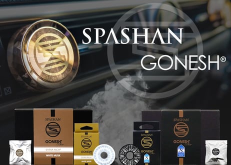superfree! SPASHAN×GONESH 本体 No.8 ホワイトムスク ガーネッシュ  芳香剤 カー香水 エアフレッシュナー コラボ 洗車 カーケア 車用品 スパシャン SPASHAN
