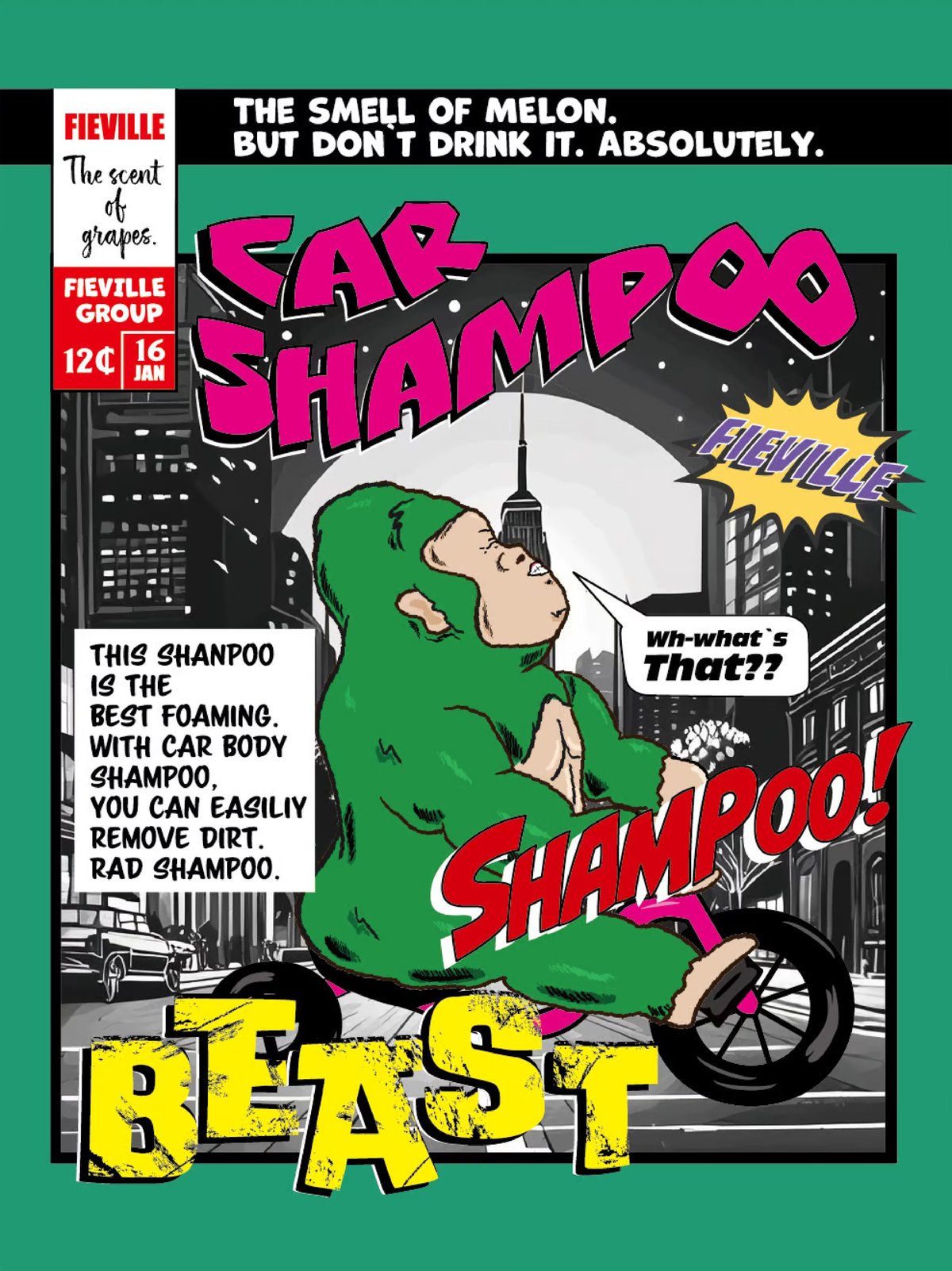 superfree! BEAST 400ml ビースト カーシャンプー カーシャン 洗車 カー