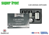 superfree! CAR AROMA DIFFUSER カーアロマディフューザー 噴射式クリップディフーザー USB充電式 コードレス 芳香剤 カー香水 フィールドビレッジ FIEVILLE