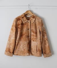 10s acid dye fur jacket made in china