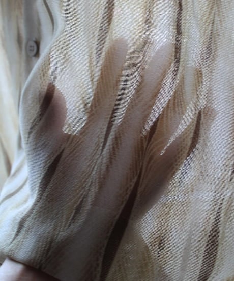 90s nature paranoia see-through shirt made in Japan🇯🇵