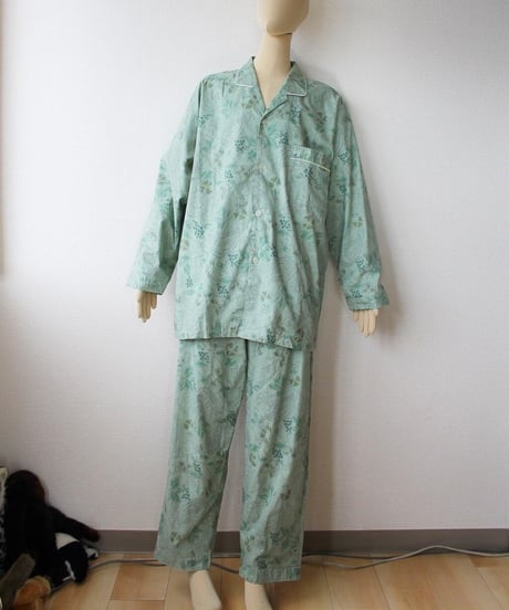 90s botanical 🌿 paisley pajama made in japan