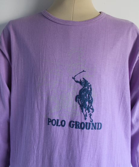 late90s POLO GROUND 🐴😈 l/s tee made in china