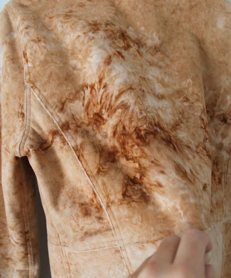 10s acid dye fur jacket made in china