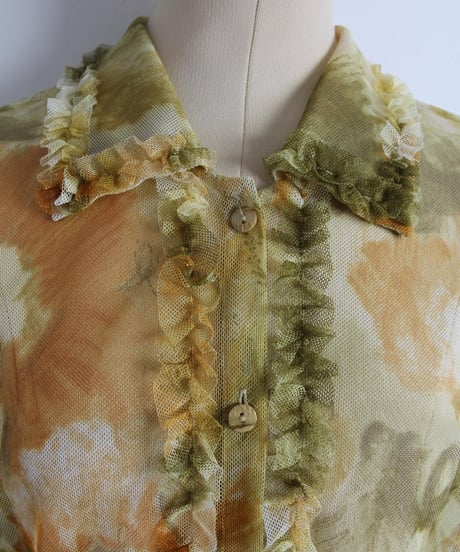 around00s ☀️🫥🐛 see-through blouse made in china