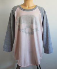💀🌫️🌸  raglan 3/4 tee made by me
