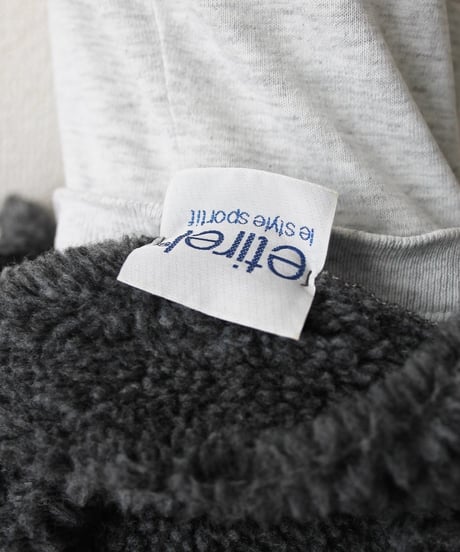 late00s-early10s holy cheap 🥨⚜️ boa fleece pullover made in Italy🇮🇹