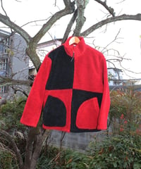 around00s ♥️♣️ boa fleece zip-up jacket made in china