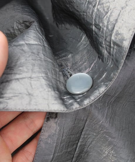 90s shiny metallic spring coat made in china