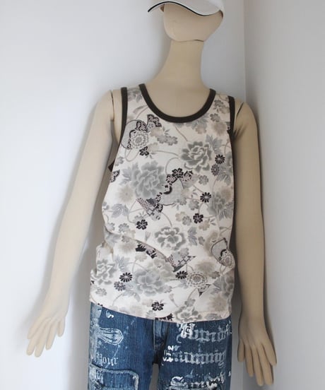 mid00s-late00s 和柄 ⛩️ tanktop made in Japan🇯🇵