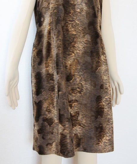 00s 🐆🌫🐾 no sleeve dress made in unknown