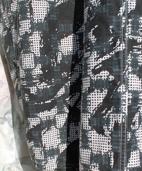 mid00s abstract zip-up jacket made in japan