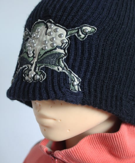 late00s ☠️⚙️ beanie made in korea
