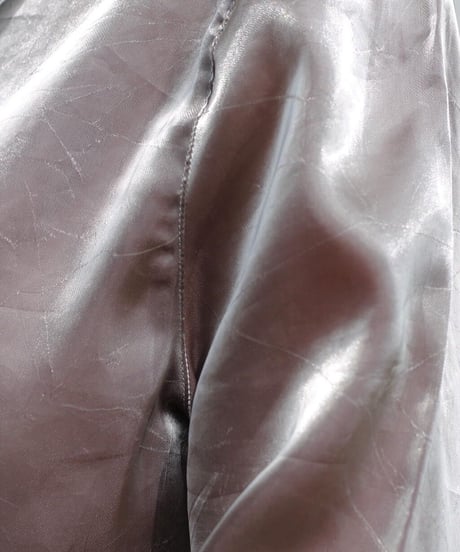 90s hybrid shiny see-through shirt made in japan