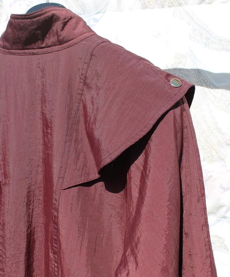 80s strange flare shoulder jacket made in japan