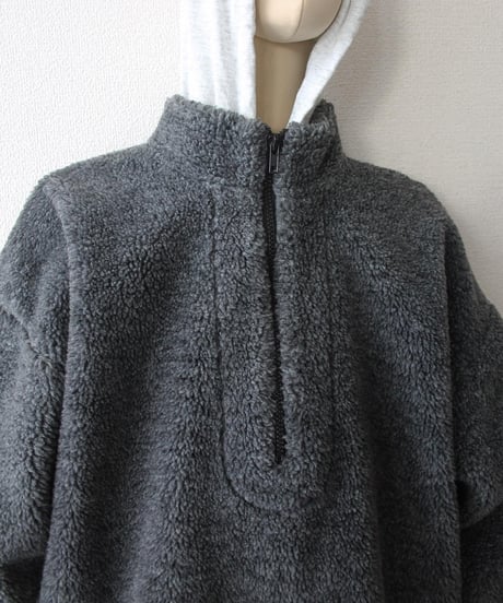 late00s-early10s holy cheap 🥨⚜️ boa fleece pullover made in Italy🇮🇹
