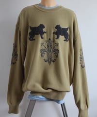 90s 🐈‍⬛⚜️🐈‍⬛ cotton sweater made in 🇯🇵