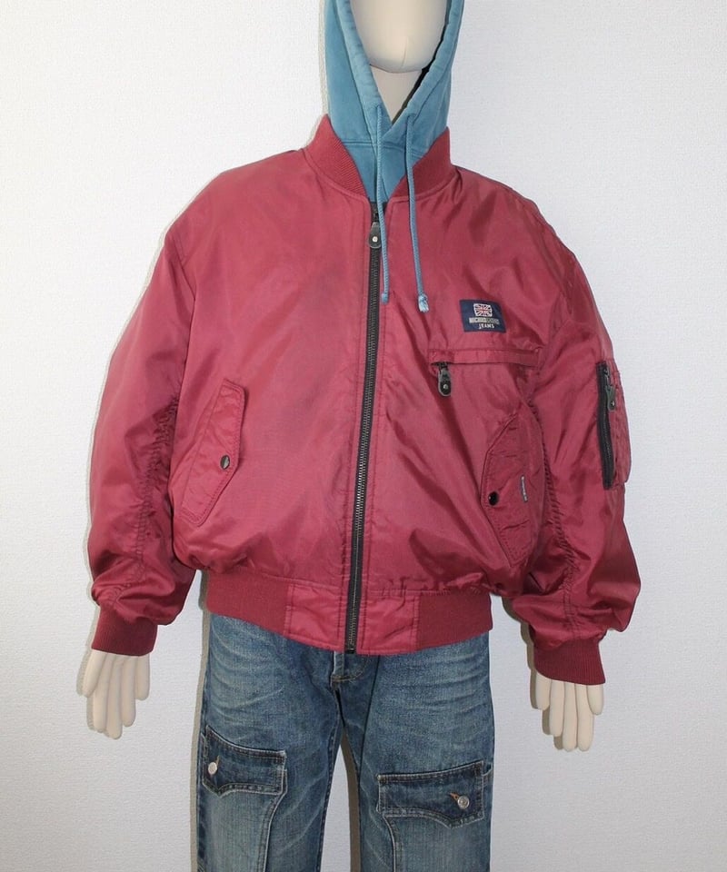 90s MICHIKO LONDON JEANS 🇬🇧 faded bomber jacket 90s MICHIKO LONDON JEANS 🇬🇧 faded bomber jacket
