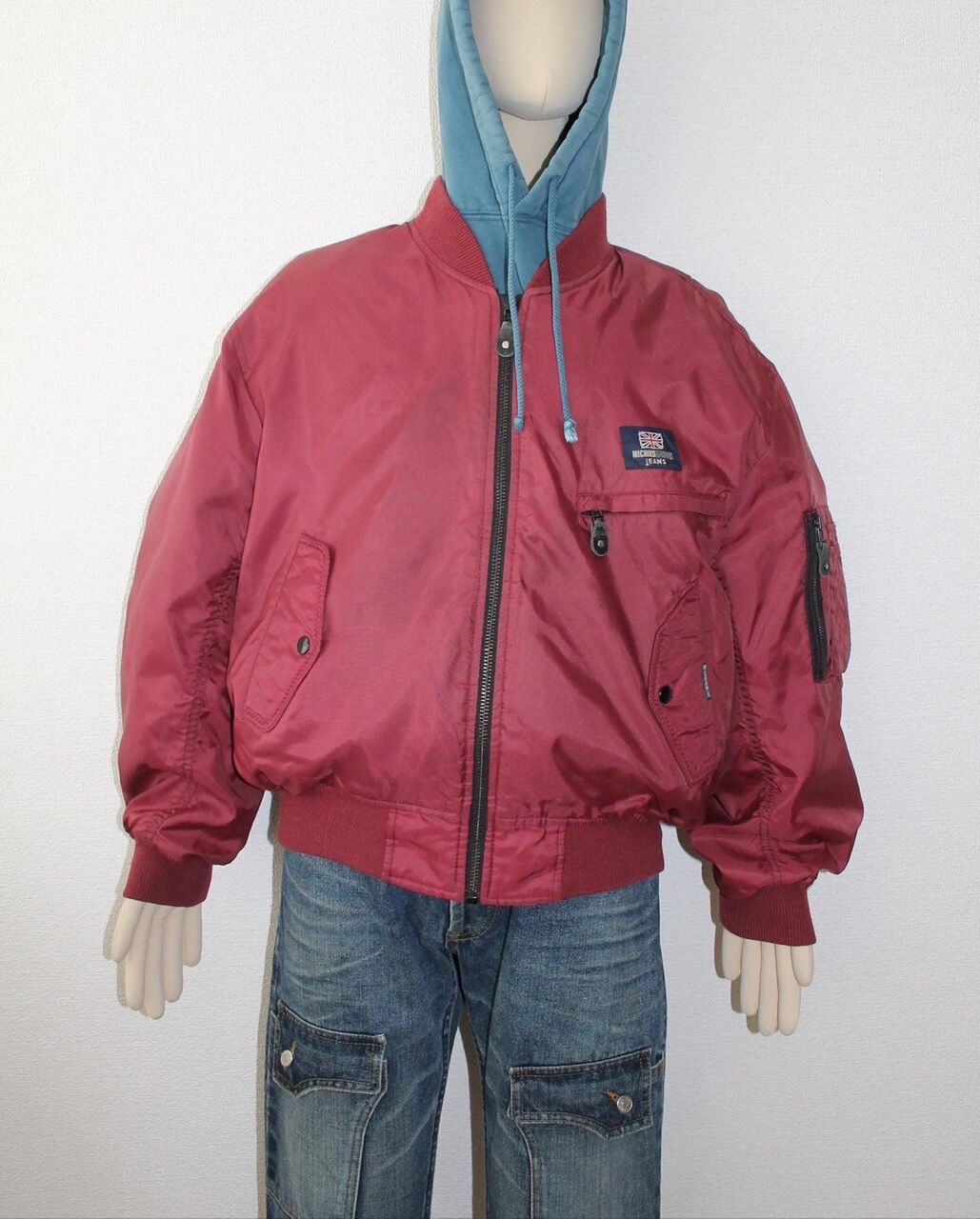 90s MICHIKO LONDON JEANS 🇬🇧 faded bomber jacket 90s MICHIKO LONDON JEANS 🇬🇧 faded bomber jacket
