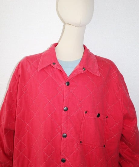 90s 🕷🩸🕸 quilting shirt jacket made in unknown