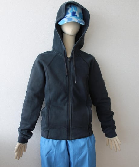 around10s A|X 👤💴 faded zip-up hoodie made in hongkog