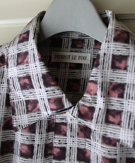 00s bloody psycho plaid shirt made in china