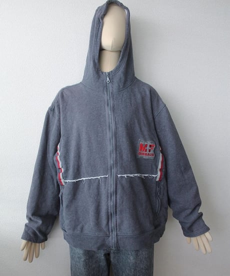 late00s-early10s 🐺🩸 zip-up hoodie made in china