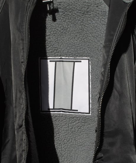 90s ICHIRO nylon boa coat made in china