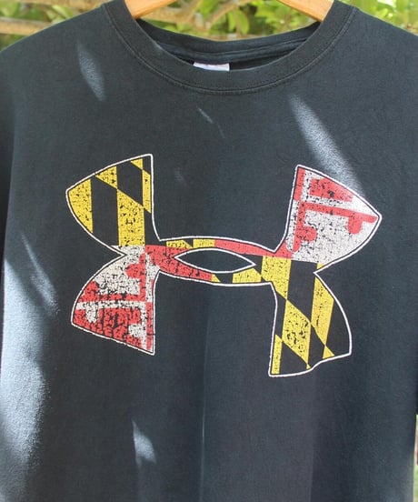 around10s UNDER ARMOUR faded logo tee made in haiti
